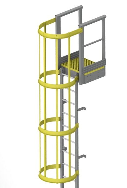 GRP Ladders with safety cage in uae